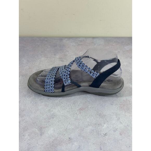 Skechers Strappy Sandals Reggae Slim Stretch Appeal-Z-Gore Blue Women’s Size 7 - Picture 8 of 12